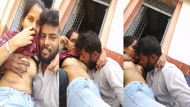 Indian Girl Boobs Sucking Outdoor By Boyfriend