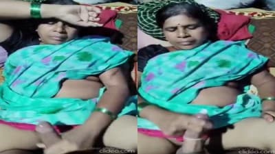 Old Aunty Jerking Young Dick Takes Hard Sex Video
