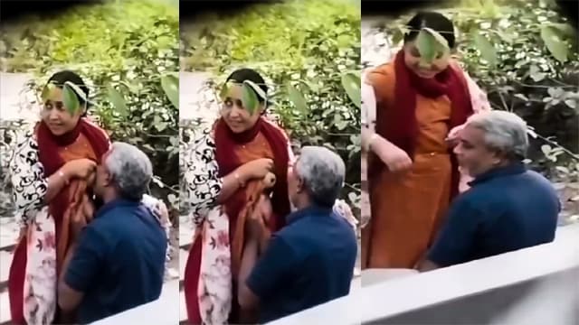 Desi Park Bhabhi – Old Man Boobs Sucking