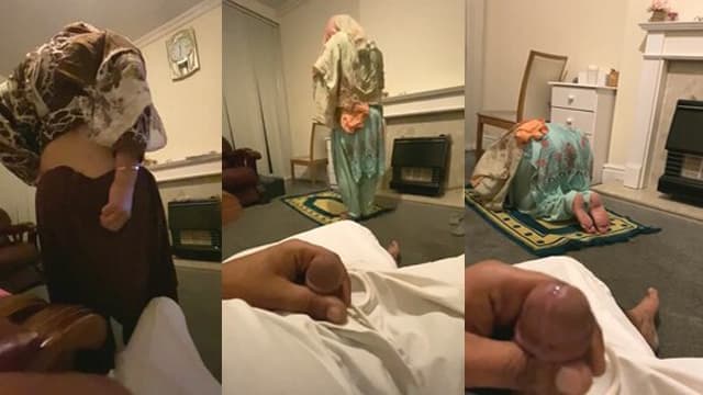 Muslim Hot Wife Doing Namaz Husband Jerking Viral Sex Free
