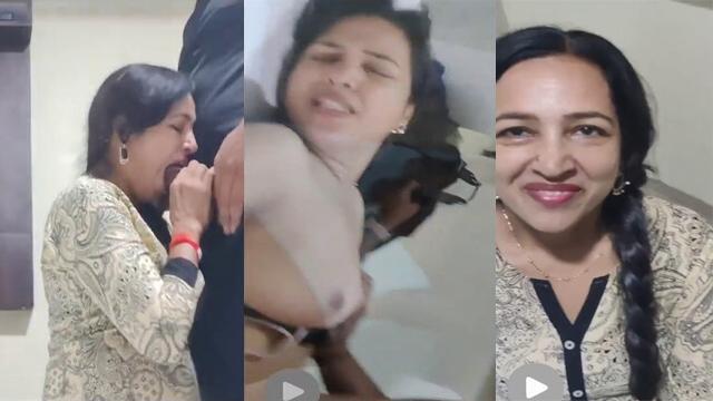 Milf Indian Giving Blowjob And Fucked in Missionary Doggy
