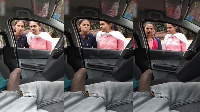 Bold Guy Flashes Dick To College Girls In Car