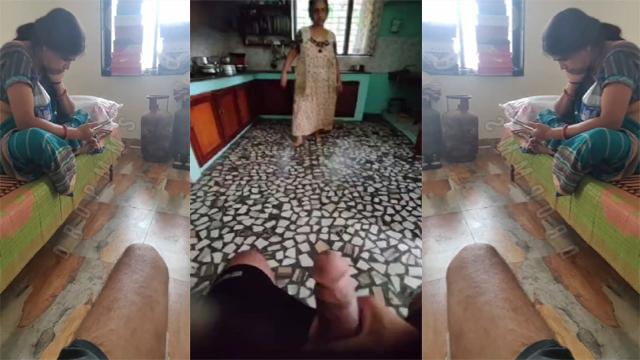 Tamil Owner Horny Son Masturbating Infront Of Maid Aunty
