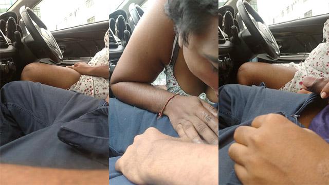 Hot Malaysian Tamil Wife Car Park Blowjob Cheating